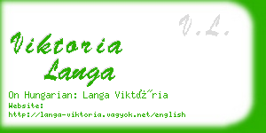 viktoria langa business card